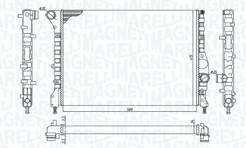 Articolo 008T9 - RADIATORE ALFA ROMEO 147 (937)